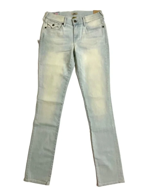 women's grey denim jeansWomen's Cora Straight Light Wash Skinny Jeans In Blue