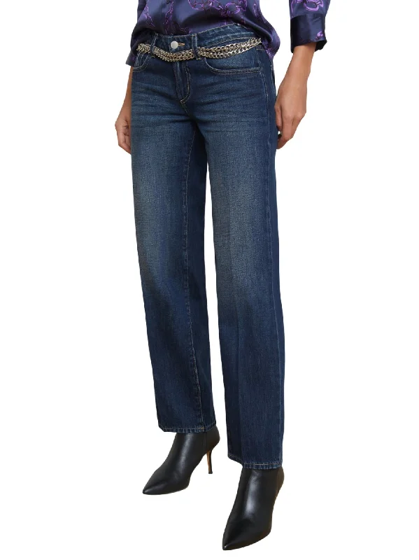 women's denim jeans for a cozy dayTatum Low Rise Stovepipe Jean In Merrit