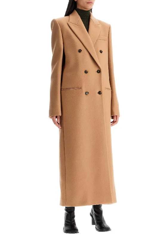 women's coats for cozy nights inStella Mccartney Long Double-Breasted Coat