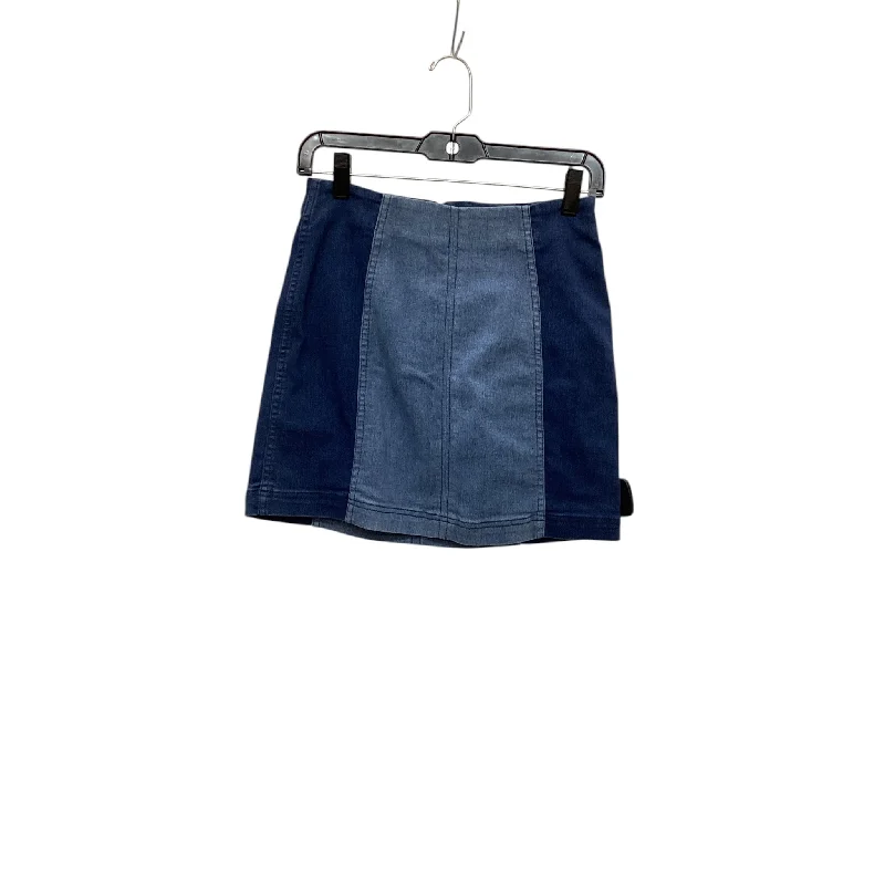 women's fitted skirtsSkirt Mini & Short By Free People In Blue Denim, Size: 4