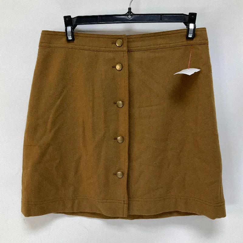 women's elegant skater skirtsSkirt Mini & Short By Madewell In Tan, Size: 2