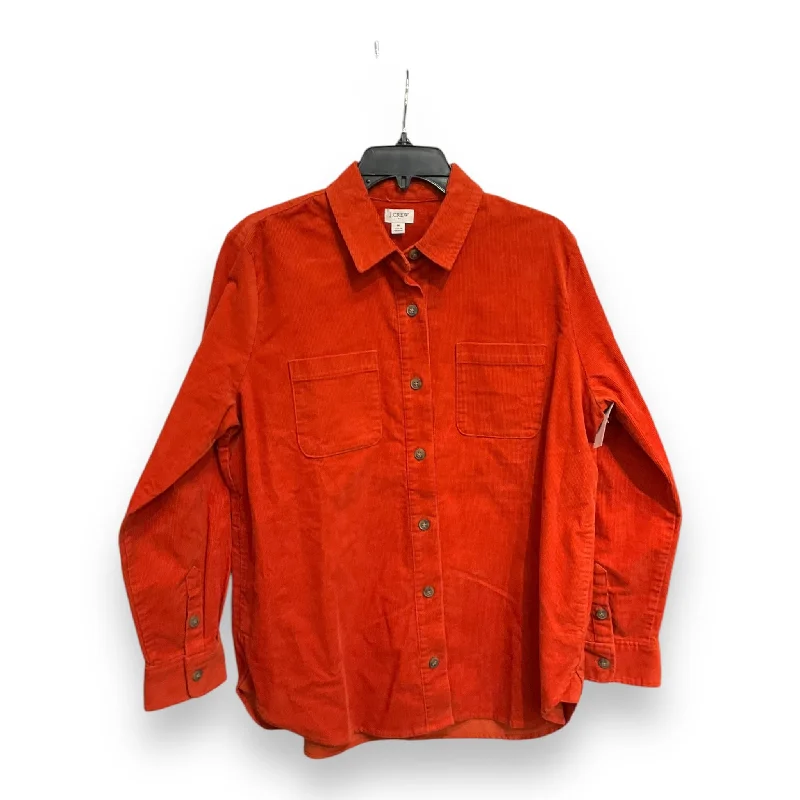 women's coats for hourglass figuresJacket Shirt By J. Crew In Orange, Size: M