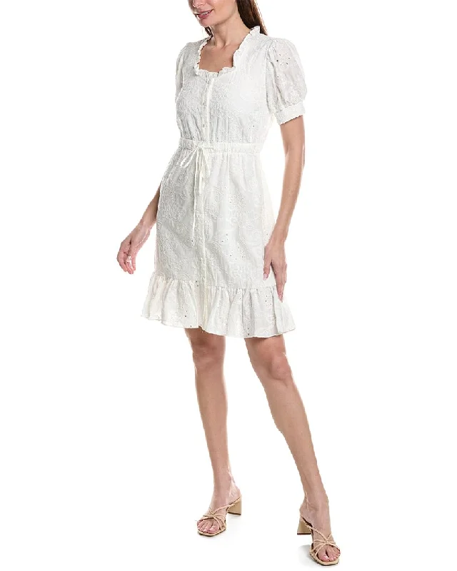 women's chiffon dressesNanette Nanette Lepore Olivia Eyelet Mini Dress