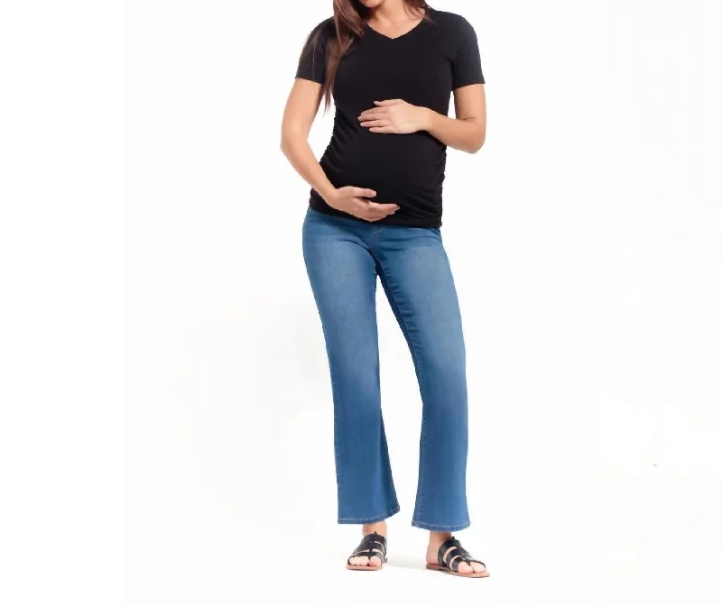 women's jogger pants30" Maternity Slim Boot Jean With Bellyband In Tobias