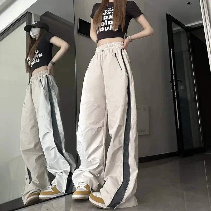 women's slim-fit pantsWomen Baggy Parachute Streetwear Harajuku Casual Jogger Pants