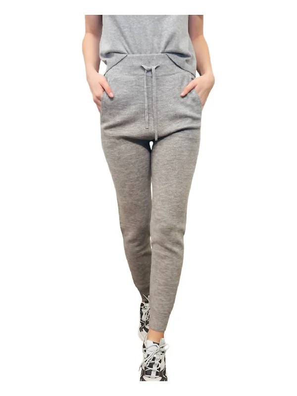 women's dress pantsKnit Jogger In Grey