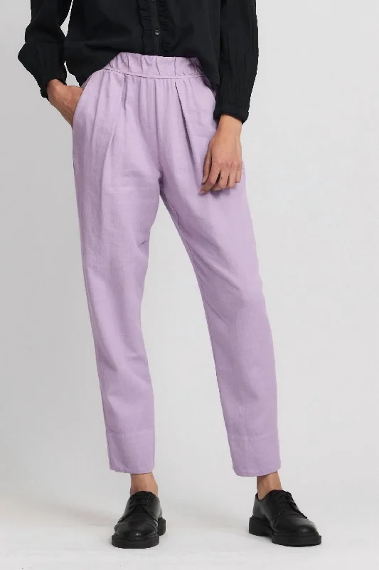 women's chiffon pantsLinen Easy Pant In Lavender