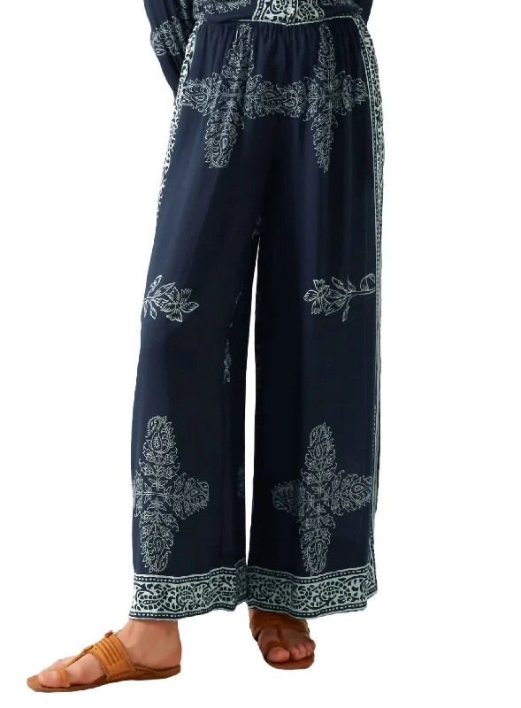 women's drawstring pantsMargie Pant In Blue Marine