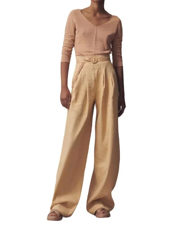 women's petite pantsMira Graphite Pants In Light Peach