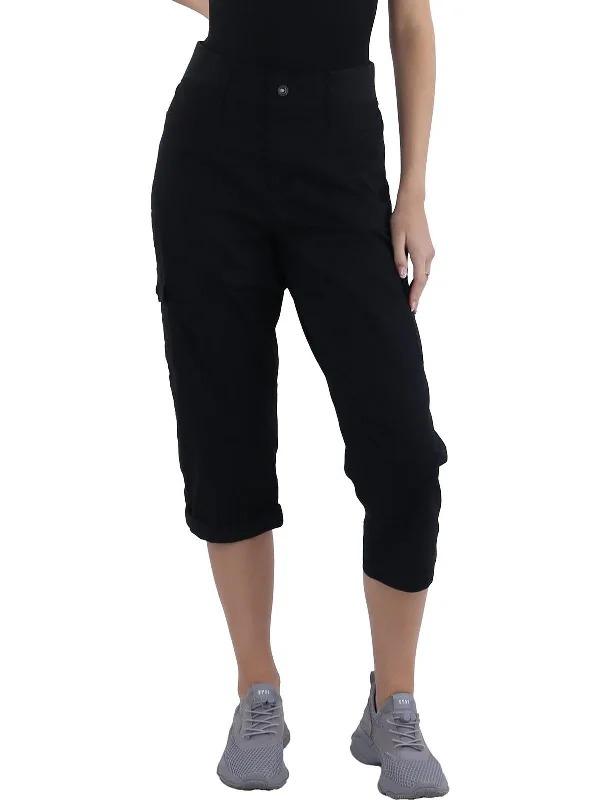 women's high-slung pantsWomens Mid-Rise Relaxed Fit Cargo Pants