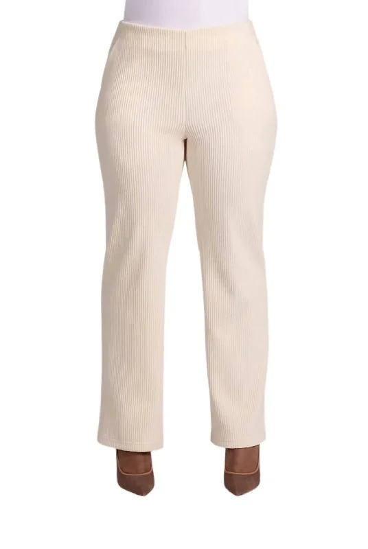 women's cashmere pantsWomen's Pull On Chenille Pant In Antique White