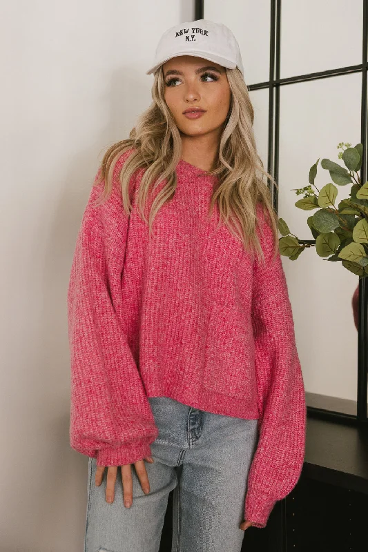 women's maximalist dressesAliyah Knit Sweater in Pink