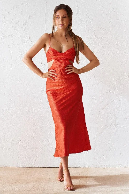 women's petite dressesEsther Slip Dress - Tangerine