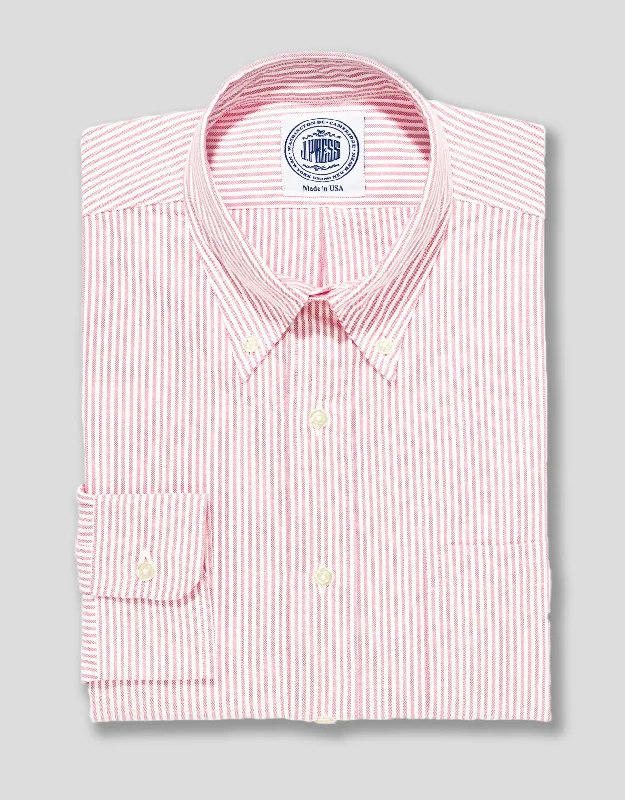 women's cocktail dressesPINK/WHITE OXFORD DRESS SHIRT