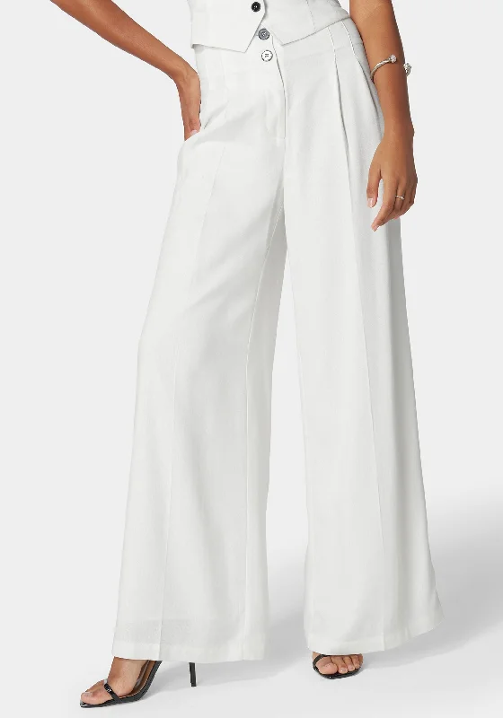 women's fair-trade dressesPleated High Waist Full Wide Leg Pant