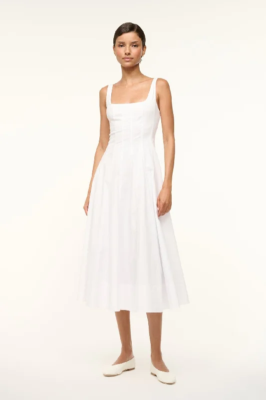 women's cotton dressesWELLS DRESS | WHITE