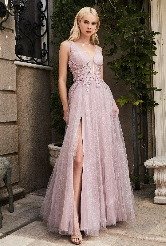 women's everyday dressesAndrea & Leo A1057 Sleeveless Long Prom Gown