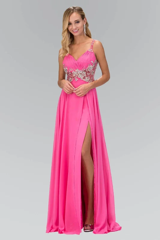 women's custom dressesBeaded Chiffon Long Prom Dress Formal