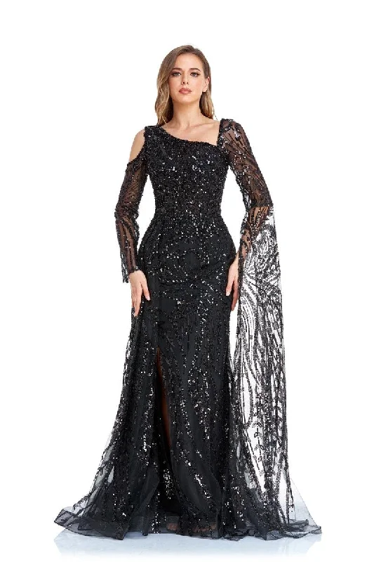 women's maximalist dressesHigh Couture NR2262 Long Formal Beaded Prom Dress