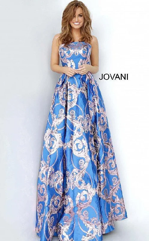 women's club dressesJovani 3771 Prom Long Print Ball Gown