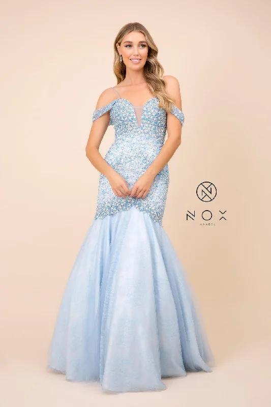 women's minimalist dressesLong Prom Off The Shoulder Mermaid Gown