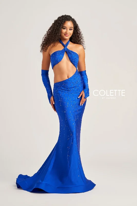 women's shift dressesColette CL5263 Cut Out Long Formal Mermaid Prom Dress