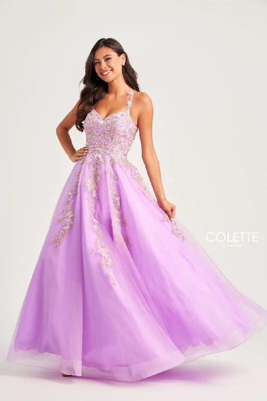 women's satin dressesColette CL5271 Long Prom Formal Beaded  Ball Gown