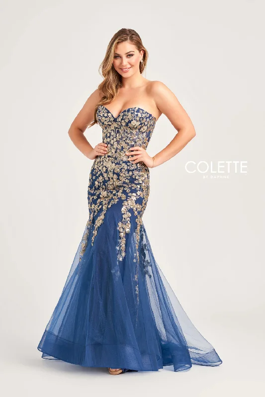 women's pastel dressesColette CL5274 Sequin Long Prom Formal Mermaid Dress