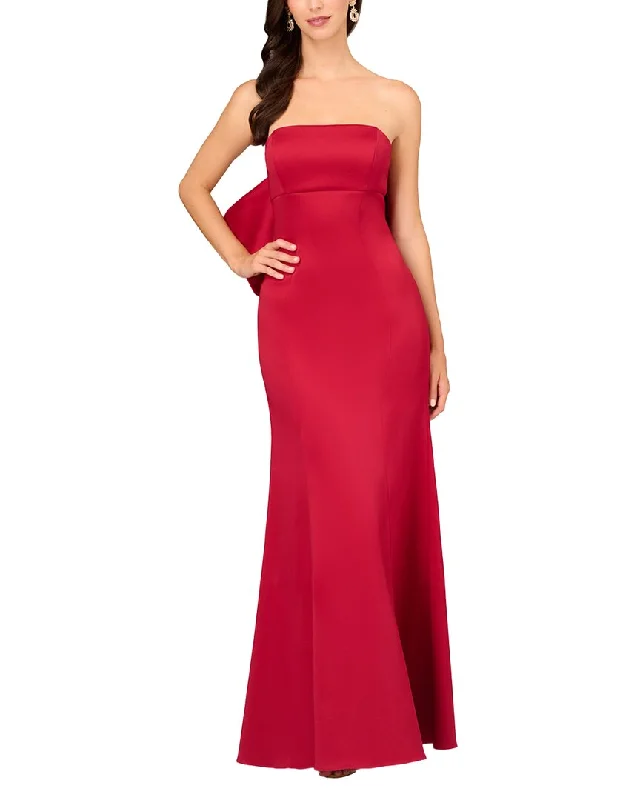 women's glam dressesAidan Mattox Stretch Mikado Strapless Gown