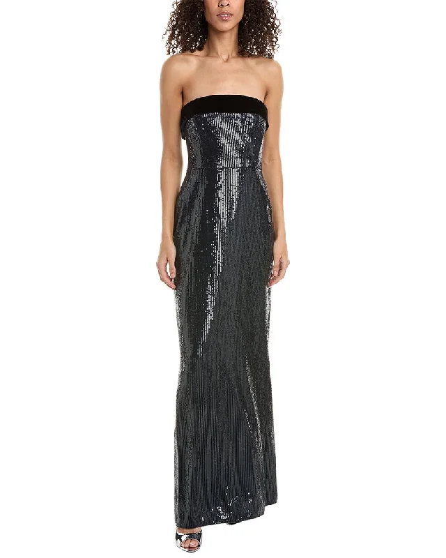 women's sleeveless dressesML Monique Lhuillier Reese Sequins Gown