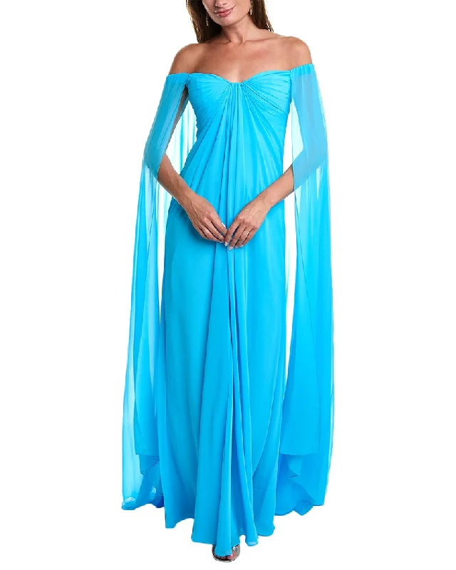 women's eco-friendly dressesTeri Jon by Rickie Freeman Chiffon Gown