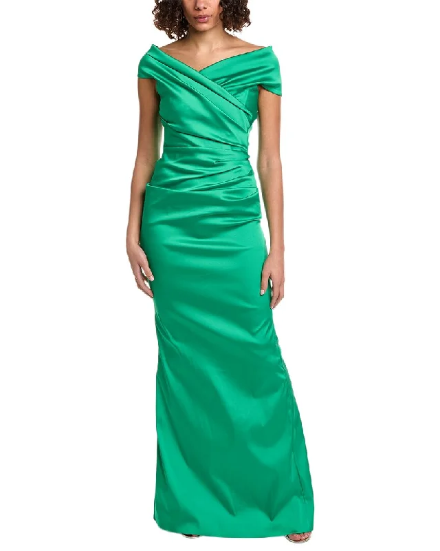 women's mini dressesTeri Jon by Rickie Freeman Off-The-Shoulder Gown